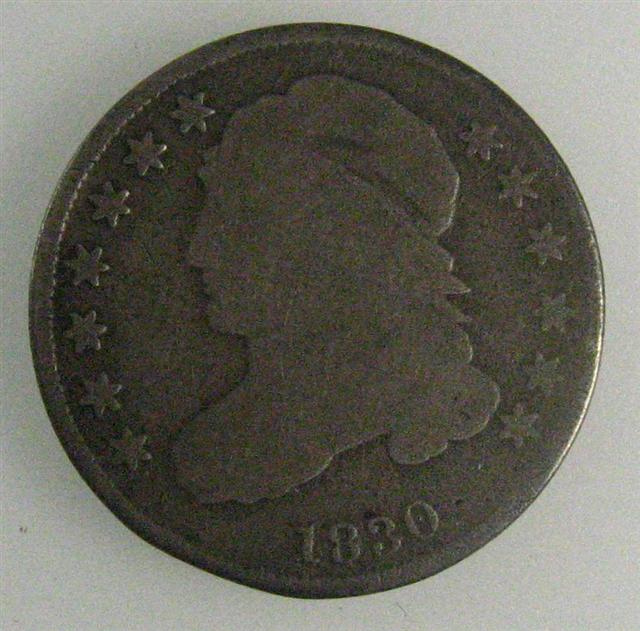1830 Capped Bust Dime Obverse